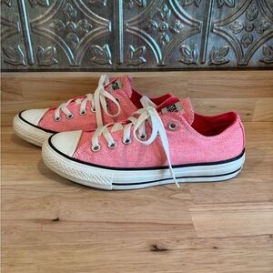 Women's Pink Converse All Stars Sneakers Size 7 Mens size 5